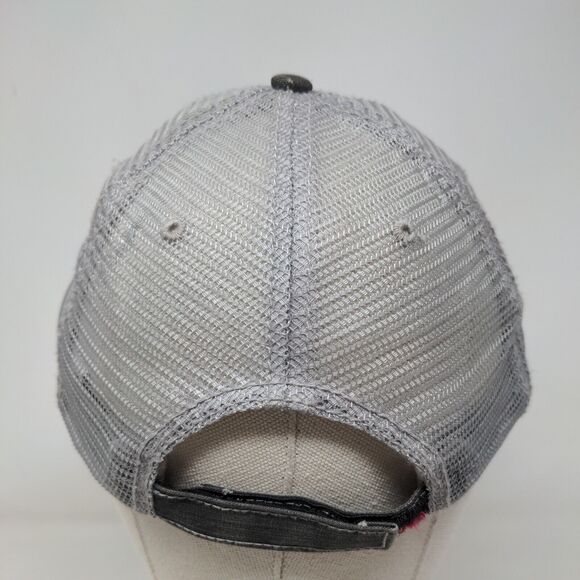 Softball Mom Strapback Mesh Back Trucker Hat Gray OSFA Colorblock HG - Picture 5 of 7